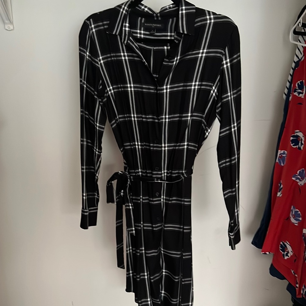 Banana republic plaid dress